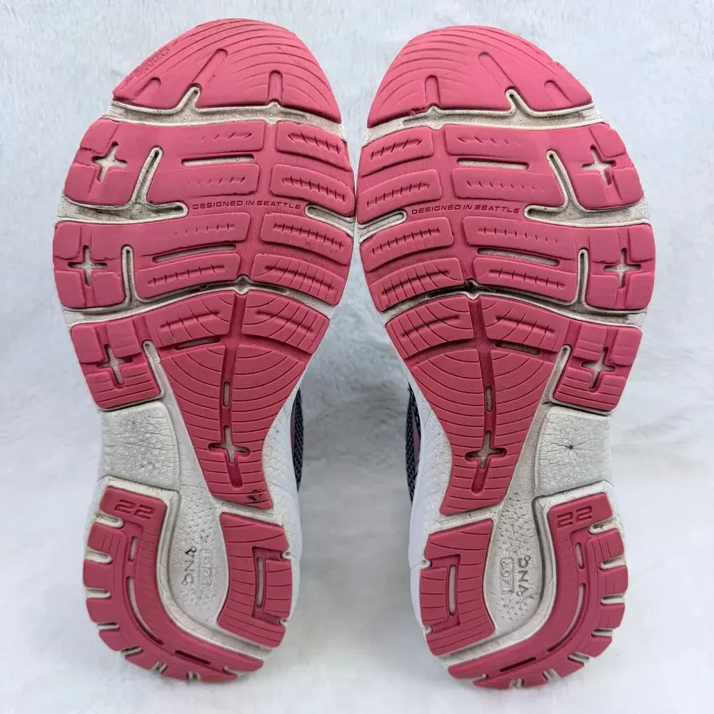 Brooks Adrenaline GTS 22 Womens Running Shoes Black Purple Pink Wide D Size 11